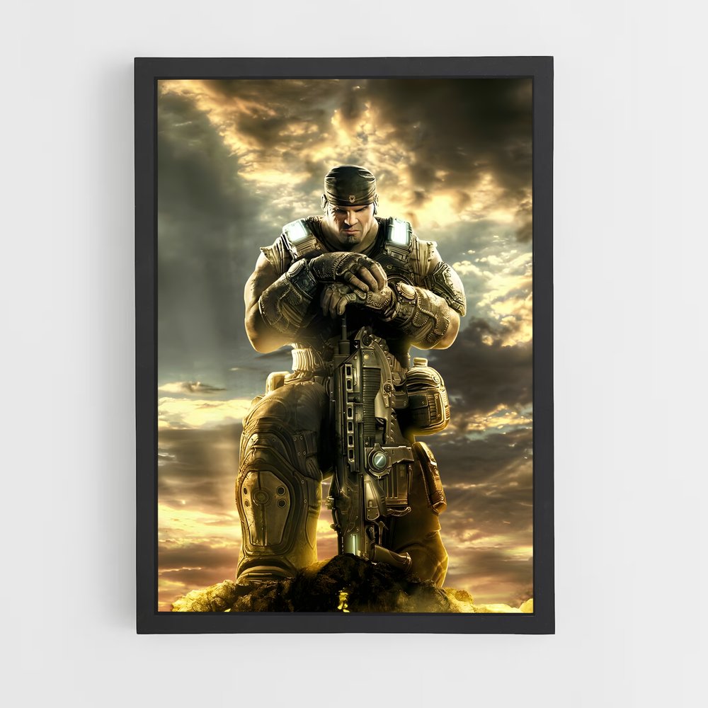 Poster Fenix au Combat – affiche Gears of war (vue 2)